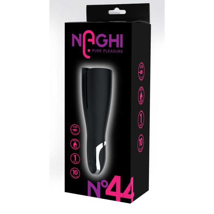 Funda para pene Naghi Negro Ø 6,5 cm 2 Funda para pene Naghi Negro Ø 6,5 cm 2