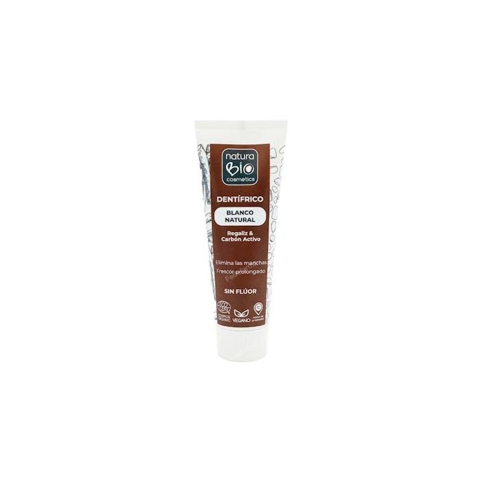 NATURABIO COSMETICS Dentífrico Blanqueador Carbón Activo y Regaliz 75 ml