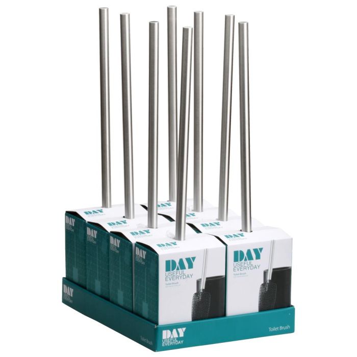 Day Escobilla Wc Acabado Negro Mate Cepillo Oval para Limpieza Taza Medidas 11,5x8 cm h.49 cm 3 Day Escobilla Wc Acabado Negro Mate Cepillo Oval para Limpieza Taza Medidas 11,5x8 cm h.49 cm 3