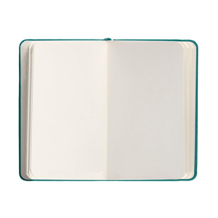 Cuaderno Con Gomilla Antartik Notes Tapa Dura A6 Hojas Lisas Verde Aguamarina 100 Hojas 80 gr Fsc 7