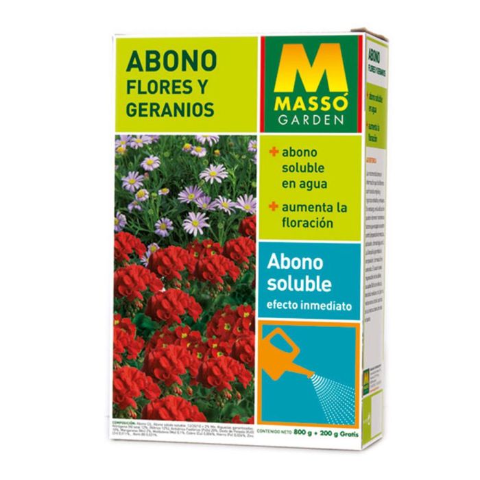 Abono soluble para flores y geranios 1kg. 234046 massó