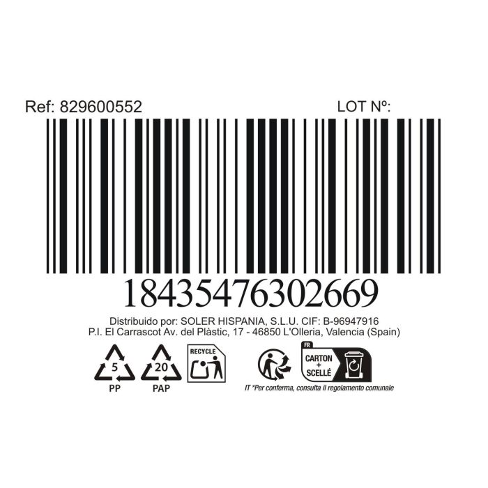 La Mediterranea Set de 2 Tazas para Café con Leche 21Cl Lima Liso (36 Cajas) 3