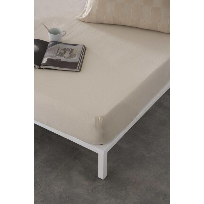 Sábana Bajera Ajustable Naturals ELBA Beige 150 x 200 (Cama de 150) Sábana Bajera Ajustable Naturals ELBA Beige 150 x 200 (Cama de 150)
