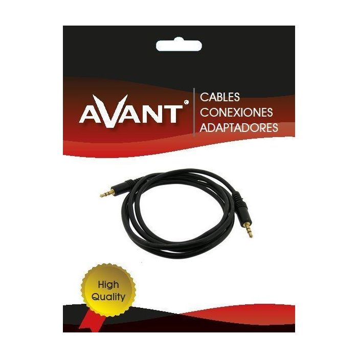 AVANT CONNECT Cable de Audio Jack 3.5 mm Macho a Macho, 3 Metros, Alta Calidad