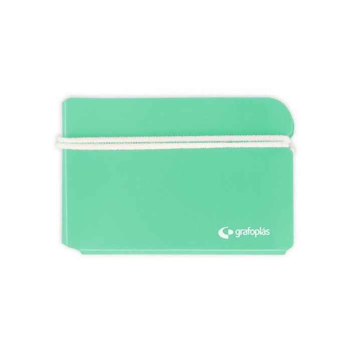 Estuche Porta Mascarilla Grafoplas Pp Verde Agua