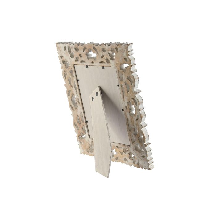 Marco Foto 15X20 Indio DKD Home Decor Blanco Natural 2 x 31.5 x 25.5 cm (2 Unidades) 3