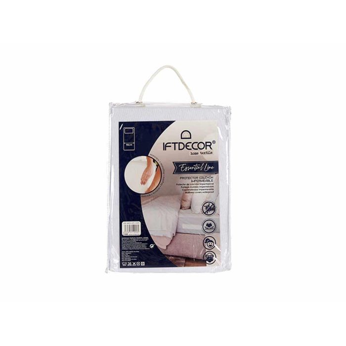 Protector de Colchón Impermeable Giftdecor 90x190 cm - Blanco, Antialérgico, Ajustable (6 Unidades) 2 Protector de Colchón Impermeable Giftdecor 90x190 cm - Blanco, Antialérgico, Ajustable (6 Unidades) 2
