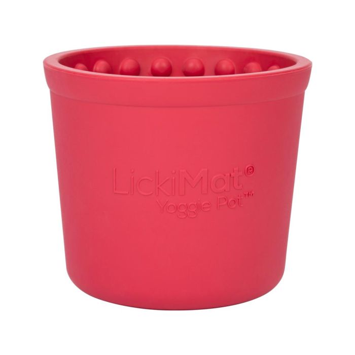 LickiMat Yoggie Pot Rosa para Perros de Todas las Razas - Comedero Lento, Distractor de Lamido y Enriquecimiento 0 LickiMat Yoggie Pot Rosa para Perros de Todas las Razas - Comedero Lento, Distractor de Lamido y Enriquecimiento 0