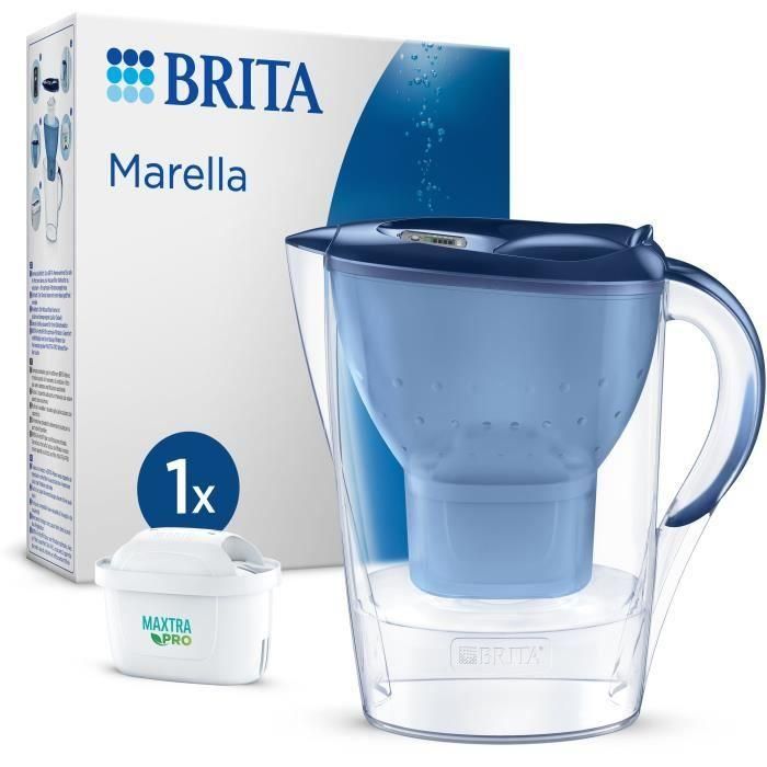 Brita BRI4006387124090 Jarra Filtrante Brita Marella Azul 2.4L + 1 Cartucho Maxtra Pro All-in-1