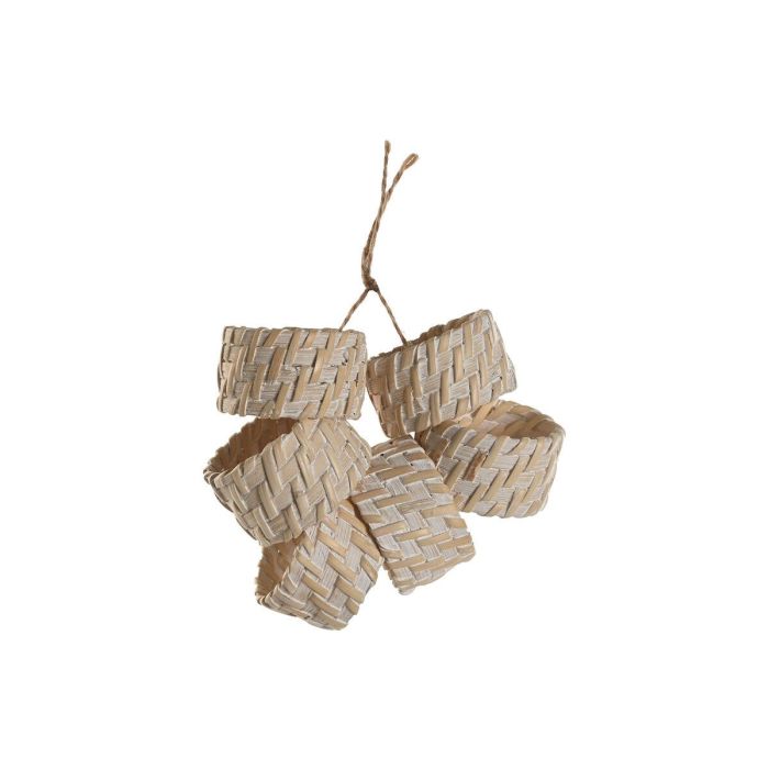 Servilletero Balines DKD Home Decor Blanco Natural 5 x 3 x 5 cm Set de 6 2 Servilletero Balines DKD Home Decor Blanco Natural 5 x 3 x 5 cm Set de 6 2