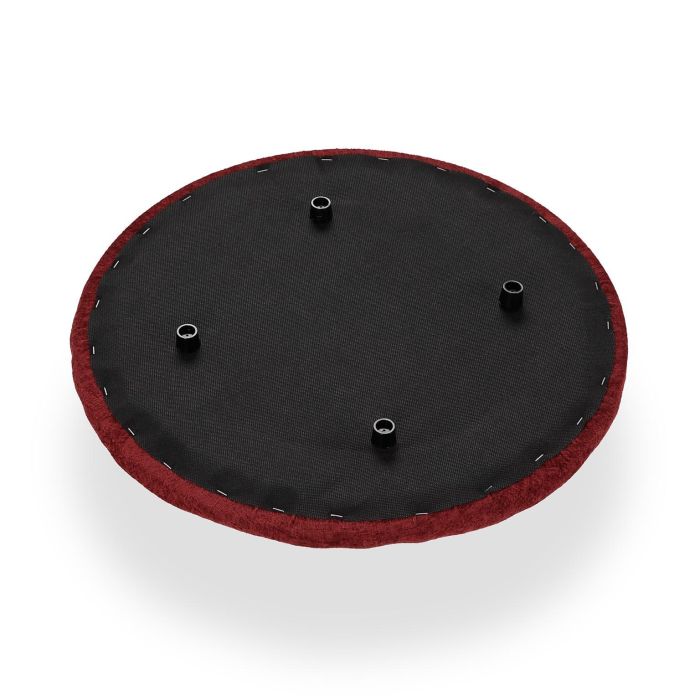 Puff Con Almacenamiento Rojo Versa 43X45CM 4 Puff Con Almacenamiento Rojo Versa 43X45CM 4