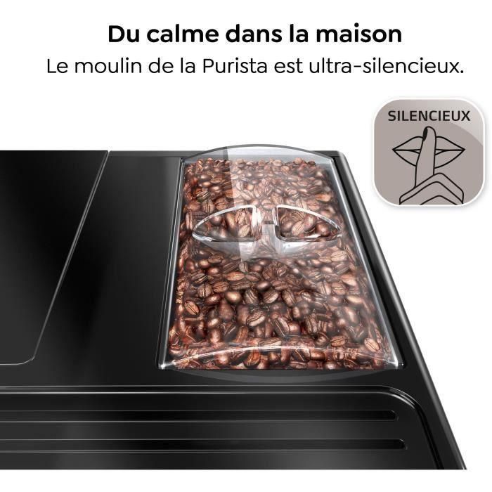 Melitta F230-101 Cafetera espresso automática compacta Purista, con molinillo de granos, 1450W, depósito de agua 1,2L, Plata 1 Melitta F230-101 Cafetera espresso automática compacta Purista, con molinillo de granos, 1450W, depósito de agua 1,2L, Plata 1