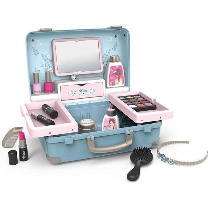 Smoby - My Beauty Vanity - Maleta de belleza para niños - Peluquería + Uñas + Maquillaje - 13 Accesorios Smoby - My Beauty Vanity - Maleta de belleza para niños - Peluquería + Uñas + Maquillaje - 13 Accesorios