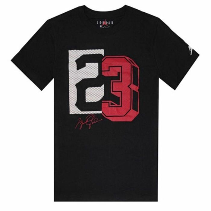 Camiseta de Manga Corta Infantil Jordan Jdb Jm 23 Mesh Ss Negro 0 Camiseta de Manga Corta Infantil Jordan Jdb Jm 23 Mesh Ss Negro 0