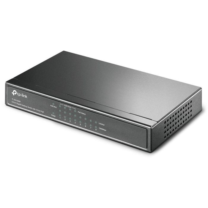 TP-Link TL-SG1008P Switch de Sobremesa 8 Puertos RJ-45 Gigabit (4 Puertos PoE 55W) 10/100/1000 Mbps Sin Ventilador 2