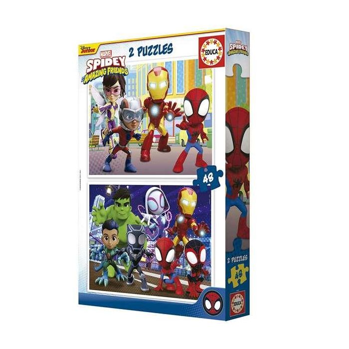 Puzzle 2x48 piezas spidey y sus increíbles amigos 5 Puzzle 2x48 piezas spidey y sus increíbles amigos 5