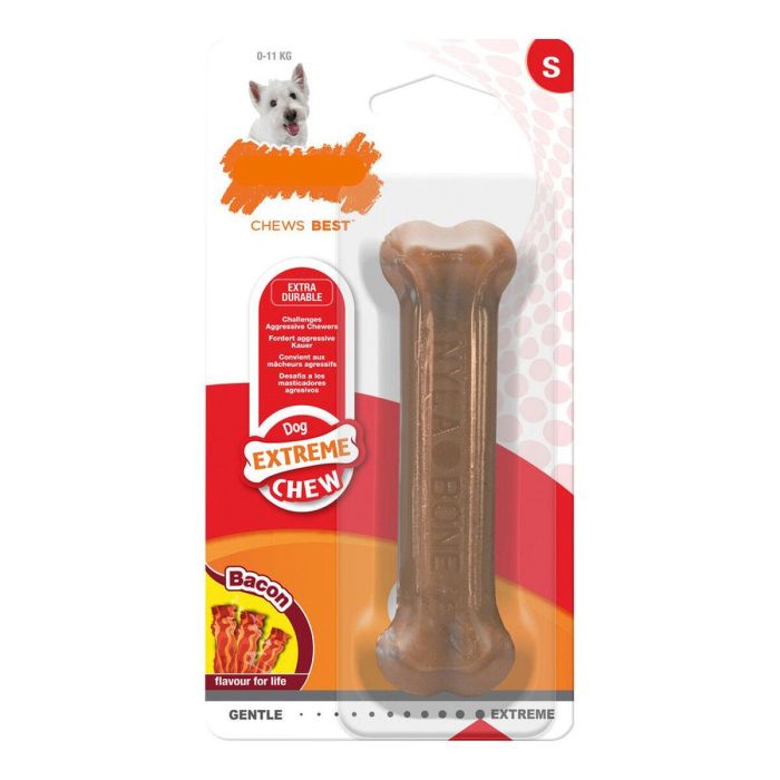 Nylabone Dura Chew Bacon para Perros Masticadores Poderosos Tamaño Pequeño