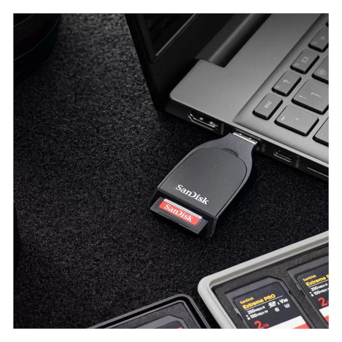 Sandisk Lector Tarjetas SD SDDR-C731-GNANN Negro USB 3.2 Gen 1 (3.1 Gen 1) Type-A 3