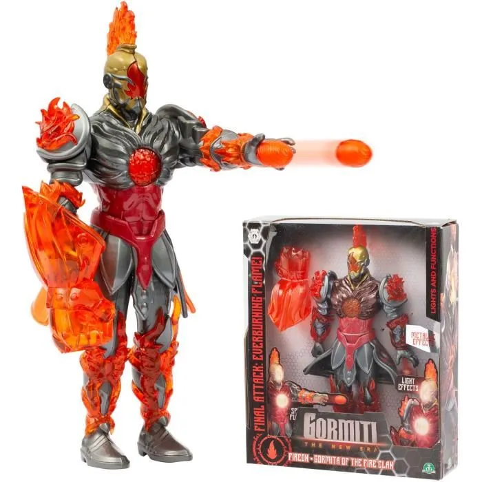 Gormiti Figura articulada con ataque ligero de Fuego Fireon 27 cm GRV073 a partir de 4 años 3