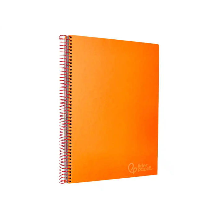 Liderpapel Cuaderno espiral Micro Jolly A4 Micro perforado 140 hojas Cuadro 5mm 75gr Tapa Forrada Color Naranja 2