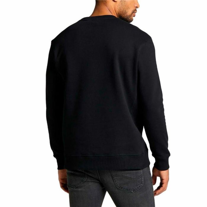 Sudadera sin Capucha Hombre Lee Plain Crew Negro S 1