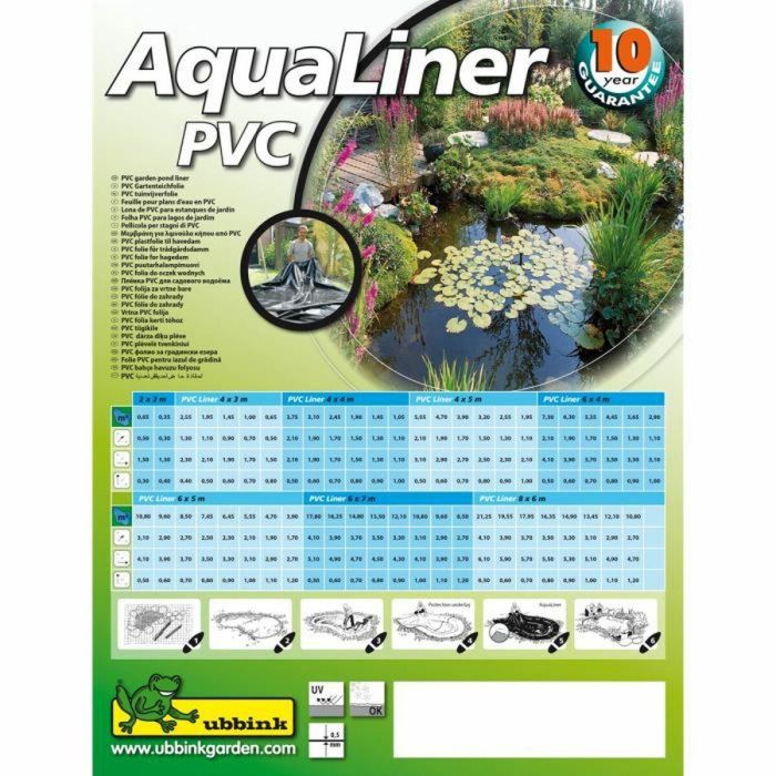 Ubbink Cubierta de Piscina de PVC de 0,5 mm de Grosor - Lona para Estanque de Jardín 2 x 3 m 1