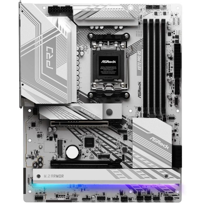 ASRock X870 Pro RS Placa Base AM5 ATX HDMI/USB-C DDR5 para AMD Ryzen 7000/8000/9000 Series 1