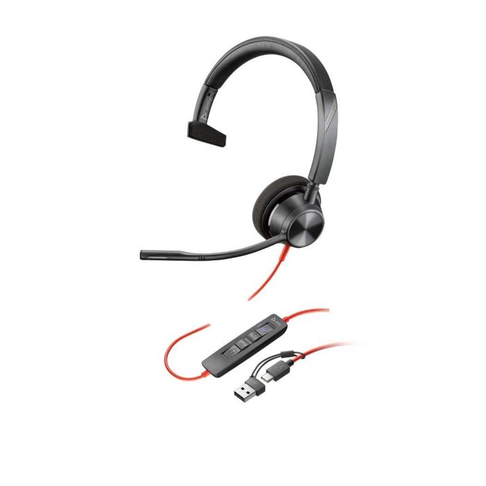 Poly Blackwire 3310 TAA Headset Certificado Microsoft Teams con Adaptador USB-C/A, Audio Profesional y Diseño Cómodo 5 Poly Blackwire 3310 TAA Headset Certificado Microsoft Teams con Adaptador USB-C/A, Audio Profesional y Diseño Cómodo 5