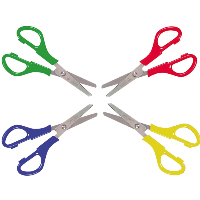 Liderpapel Tijera Unidad con Puntas Redondeadas y Hoja de Acero Inoxidable, Mango de Plástico Agradable al Tacto, Corta Papel, Cartón, Fotos y Tela 1