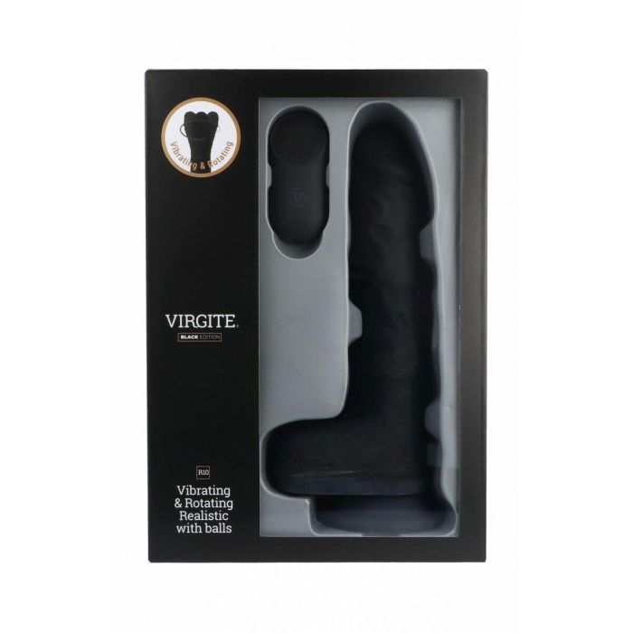 Consolador Realista Virgite R10 Negro 21 cm 5 Consolador Realista Virgite R10 Negro 21 cm 5
