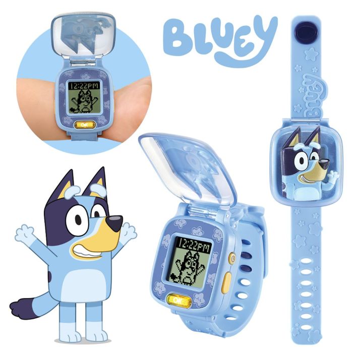 V-Tech Reloj Digital Bluey 80-554622 Interactivo Educativo Con Voz Original Y Juegos 3