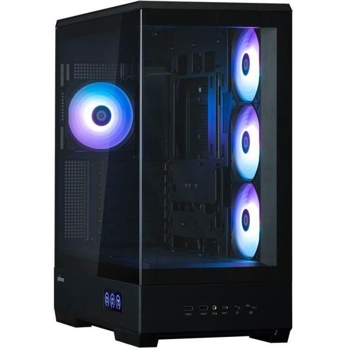 Caja PC - ZALMAN - P50 DS - Semitorre - ATX - Negra - Cristal templado - USB-C y A-RGB 1 Caja PC - ZALMAN - P50 DS - Semitorre - ATX - Negra - Cristal templado - USB-C y A-RGB 1