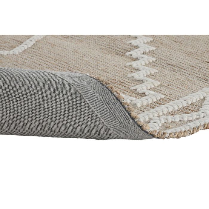 Alfombra Home ESPRIT Blanco Natural Boho 160 x 230 x 1 cm 1