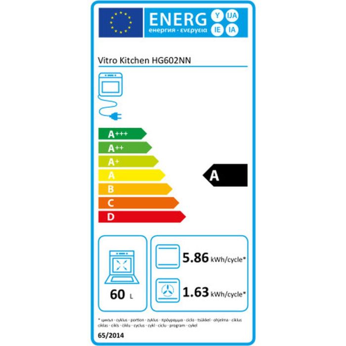 Horno de Gas Vitrokitchen HG602NN 60 L 1 Horno de Gas Vitrokitchen HG602NN 60 L 1