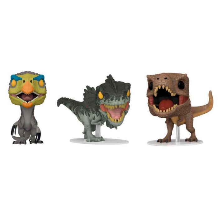 Blister 3 figuras POP Jurassic World 1