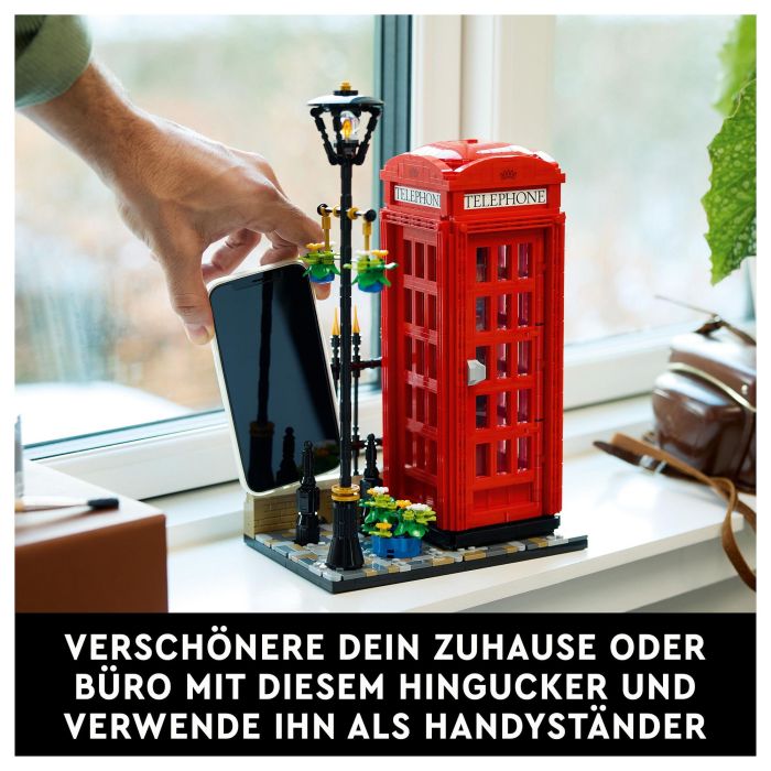 LEGO Ideas Cabina Telefónica Roja de Londres 21347, Juego de Construcción, 1460 Piezas, Multicolor