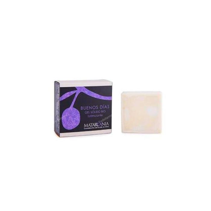 Matarrania BUENOS DÍAS Gel Sólido Bio Estimulante. Jabón de Baño Ecológico y Natural con Menta y Pomelo para Piel 120g