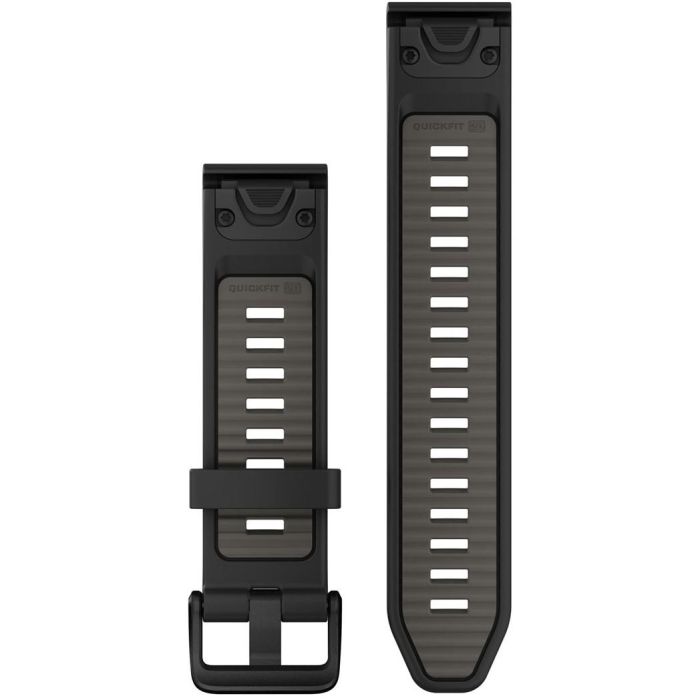 Garmin Ersatzarmband QuickFit 20mm Silikon Schwarz/Kieselgrau 1 Garmin Ersatzarmband QuickFit 20mm Silikon Schwarz/Kieselgrau 1