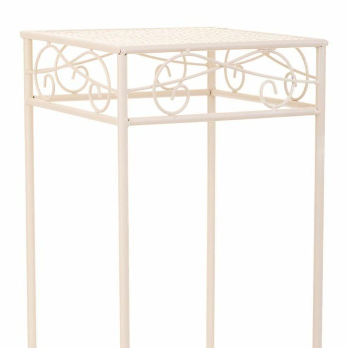 Soporte para Maceta Alexandra House Living Blanco Metal Hierro 28 x 160 x 58 cm 2