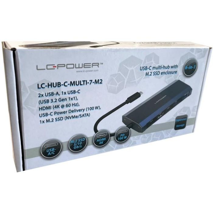 LC-Power LC-HUB-C-MULTI-7-M2 USB-C auf 2xUSB-A/2xUSB-C/HDMI 4 LC-Power LC-HUB-C-MULTI-7-M2 USB-C auf 2xUSB-A/2xUSB-C/HDMI 4