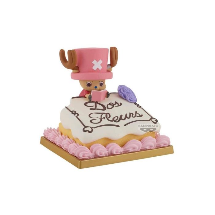 Banpresto Figura Coleccionable One Piece Paldolce Collection Tony Tony Chopper Sentado en Pastel PVC 6cm Pre-pintada Original Banpresto Figura Coleccionable One Piece Paldolce Collection Tony Tony Chopper Sentado en Pastel PVC 6cm Pre-pintada Original