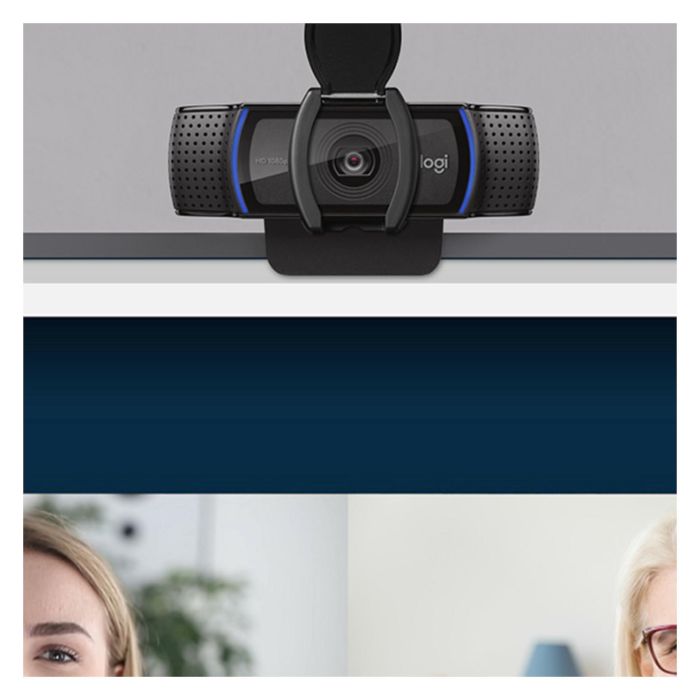 Logitech Webcam C920s HD Pro Enfoque Automático 1080p Full HD con Tapa de Privacidad 10