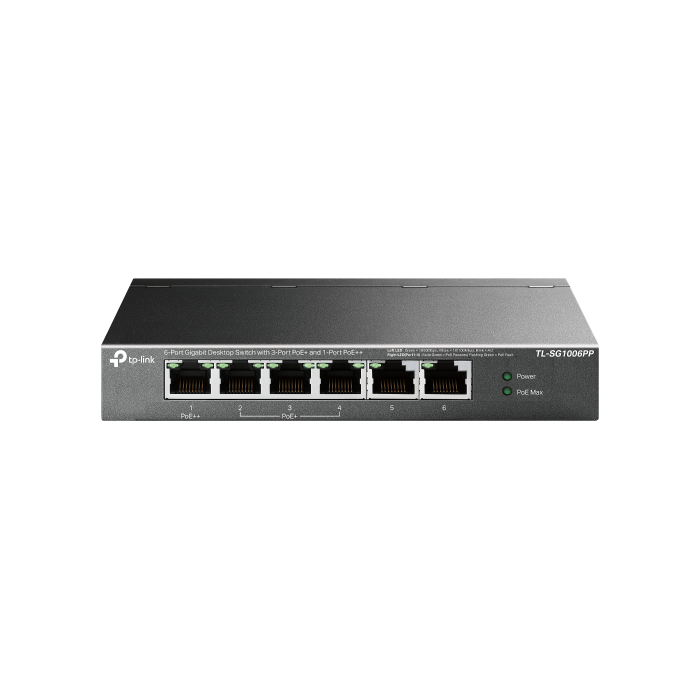 TP-LINK TL-SG1006PP Switch No Administrado Gigabit Ethernet 6 Puertos PoE Gris 0 TP-LINK TL-SG1006PP Switch No Administrado Gigabit Ethernet 6 Puertos PoE Gris 0