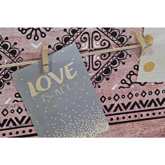 DKD Home Decor Portafotos Marron Lienzo Etnico 50.5 x 3.5 x 70 cm 2