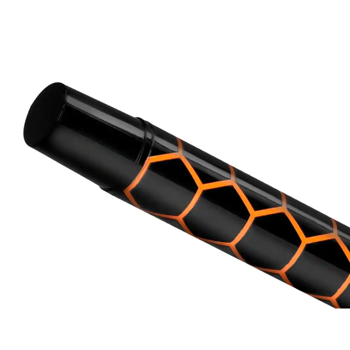 Belius Legacy Boligrafo de Aluminio Diseño Hexagono Naranja Cuerpo Negro Tinta Azul Caja de Diseño 7