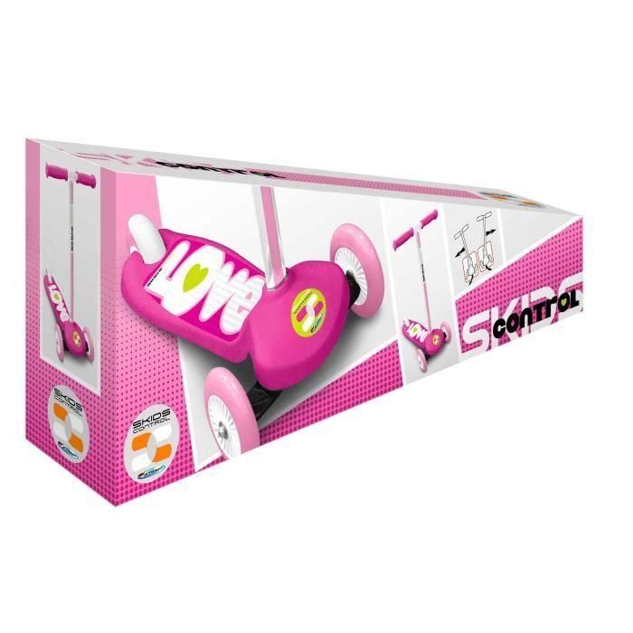 SKIDS CONTROL Scooter de dirección - Rosa - 3 ruedas 3 SKIDS CONTROL Scooter de dirección - Rosa - 3 ruedas 3