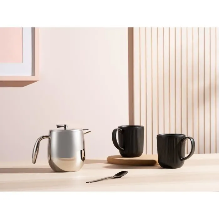 Bodum 0727015055688 Cafetera de Prensa Francesa Columbia, Doble Pared, 4 Tazas, 0.5 L, Acero Inoxidable Mate 1