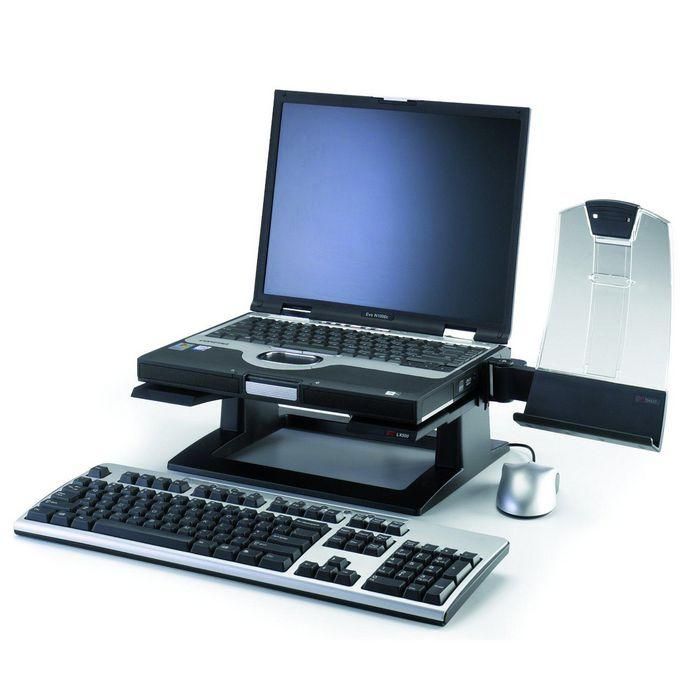 3M Elevador Ajustable para Portátil, Negro, Altura Regulable 1