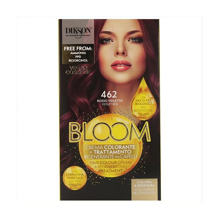 Dikson Bloom Crema Color 462 Rojo Violeta - Colorante y Tratamiento Regenerador