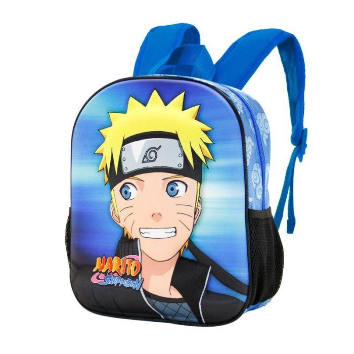 Mochila 3D Pequeña Watching Naruto Azul 1